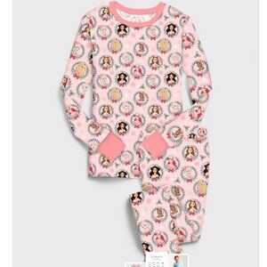 NWT Little Snuggles Princess Wreaths Bamboo Christmas Pajamas - size 3T
